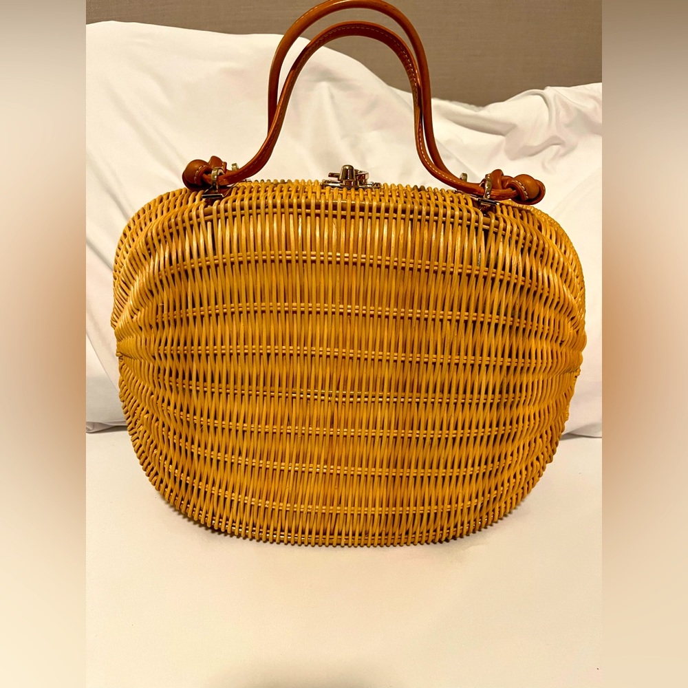 J. McLaughlin Wicker Handbag